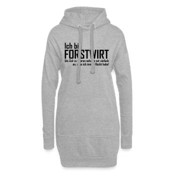 ich bin forstwirt - Hoodie-Kleid - Grau meliert - Vorne