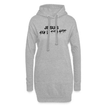 Je Suis Sick Of This Shit - Hoodie-Kleid - Grau meliert - Vorne