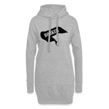 borkum_insel - Hoodie-Kleid - Grau meliert - Vorne