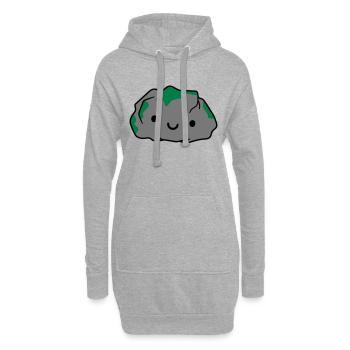 Pierre pierre pierre - Sweat-shirt à capuche long Femme - gris chiné - Devant