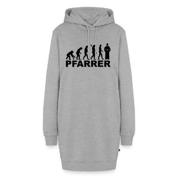 Pfarrer - Hoodie-Kleid - Grau meliert - Vorne
