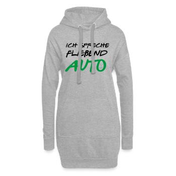 ICH SPRECHE FLIEßEND AUTO VERDE - Hoodie-Kleid - Grau meliert - Vorne