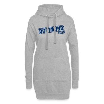 Dortmund - 0231 - Indicatif Régional - Sweat-shirt à capuche long Femme - gris chiné - Devant