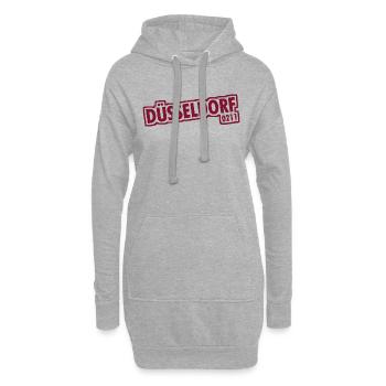 Düsseldorf - 0211 - Vorwahl - NRW - Ruhrpott - Hoodie-Kleid - Grau meliert - Vorne