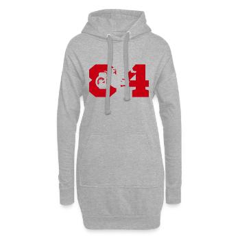 Moto 84 motard - Hoodie-Kleid - Grau meliert - Vorne