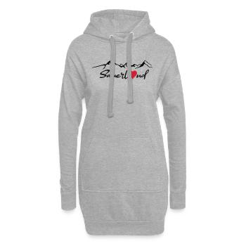 Autocollant Sauerland - Sweat-shirt à capuche long Femme - gris chiné - Devant