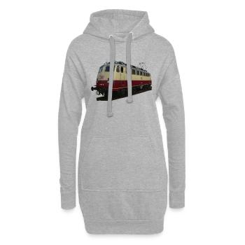 Locomotive DB113 - Sweat-shirt à capuche long Femme - gris chiné - Devant
