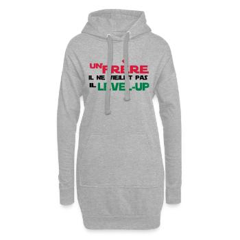 UN frère NE VIEILLIT PAS - Sweat-shirt à capuche long Femme - gris chiné - Devant