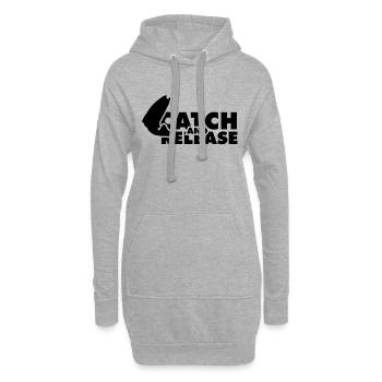 Catch and Release - Hoodie-Kleid - Grau meliert - Vorne