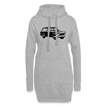  Trabi 601 Kombi - Hoodie-Kleid - Grau meliert - Vorne