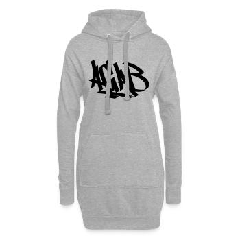 Acab - Hoodie-Kleid - Grau meliert - Vorne