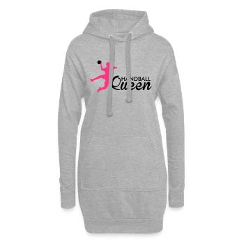 handball queen - Hoodie-Kleid - Grau meliert - Vorne