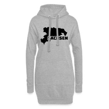 Sachsen - Hoodie-Kleid - Grau meliert - Vorne