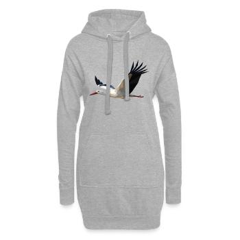 Storch - Hoodie-Kleid - Grau meliert - Vorne