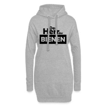 der herr der bienen - Hoodie-Kleid - Grau meliert - Vorne
