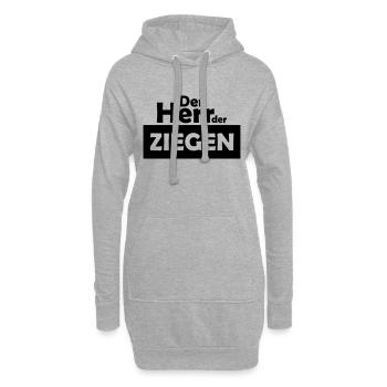 der herr der ziegen - Hoodie-Kleid - Grau meliert - Vorne