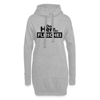 der herr des fleisches - Hoodie-Kleid - Grau meliert - Vorne