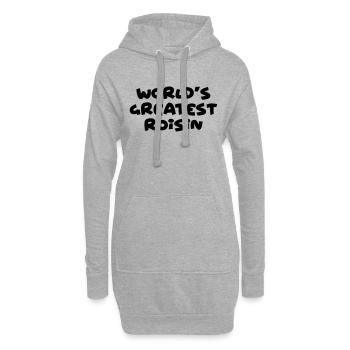 worlds greatest roisin name - Hoodie Dress - heather grey - Front