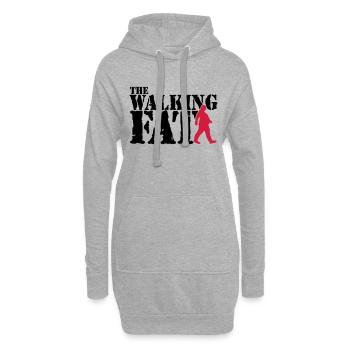 The walking Fat - Zombie - Humor - Adipositas-Fett - Hoodie-Kleid - Grau meliert - Vorne