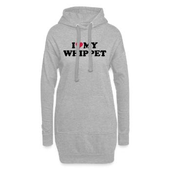 Whippet - Hoodie-Kleid - Grau meliert - Vorne