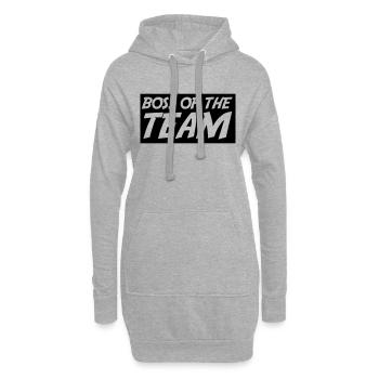 Boss of the Team - Hoodie-Kleid - Grau meliert - Vorne