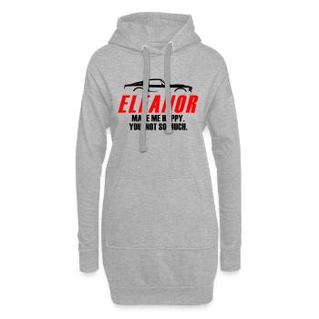 ELEANOR MACH DICH GLÜCKLICH, DU NICHT SO SEHR - Hoodie-Kleid - Grau meliert - Vorne