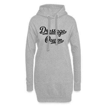 Dressur - Hoodie-Kleid - Grau meliert - Vorne