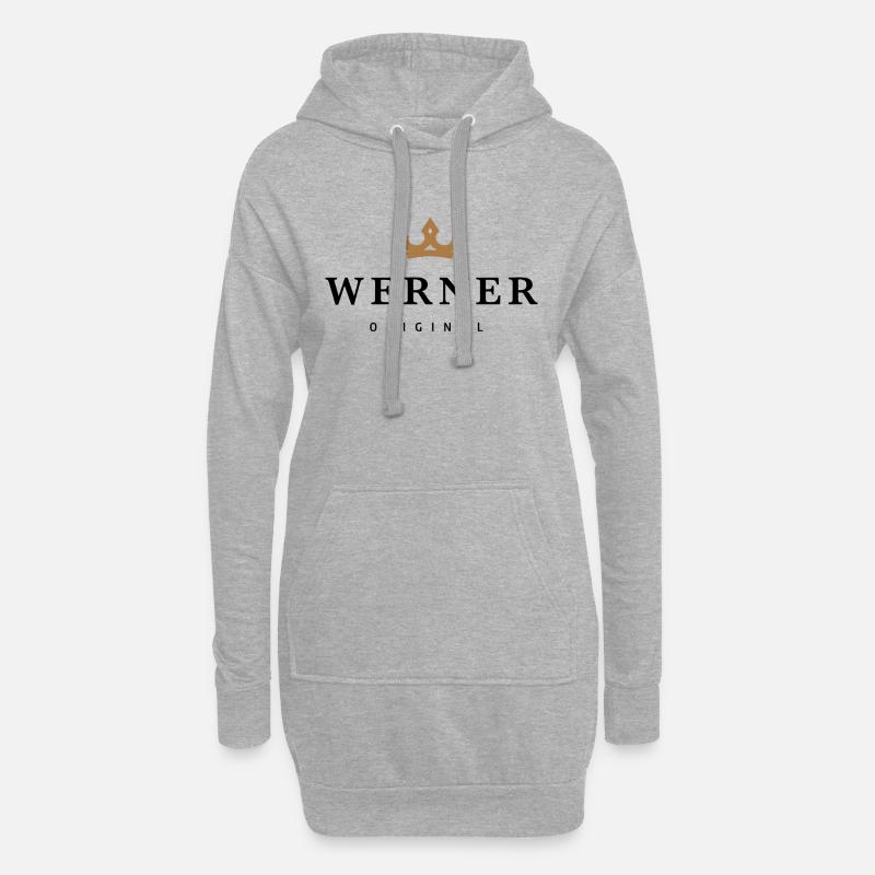 Werner - Hoodie-Kleid - Grau meliert