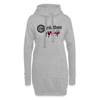 GERÜSTBAU im Blut 2 - Hoodie-Kleid - Grau meliert - Vorne