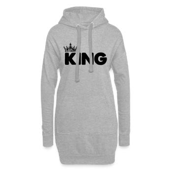 king - Hoodie-Kleid - Grau meliert - Vorne