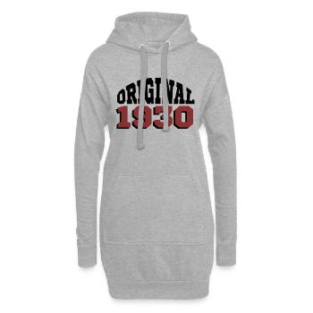 Original 1930 - Hoodie-Kleid - Grau meliert - Vorne