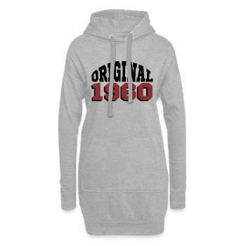 Original 1960er Jahre - Hoodie-Kleid - Grau meliert - Vorne
