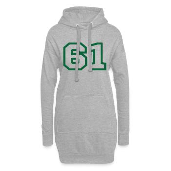 Nummer 61 Sport - Hoodie-Kleid - Grau meliert - Vorne