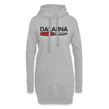 Dalécarlie - Sweat-shirt à capuche long Femme - gris chiné - Devant