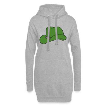 hut gruen - Hoodie-Kleid - Grau meliert - Vorne