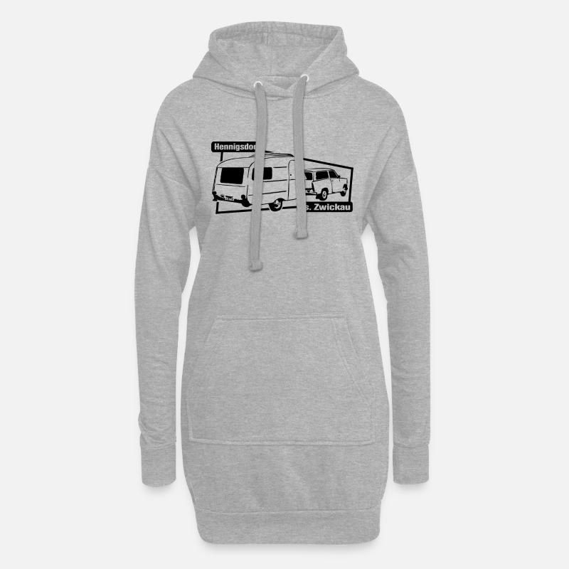 Qek Junior vs  Trabi Queck - Hoodie-Kleid - Grau meliert