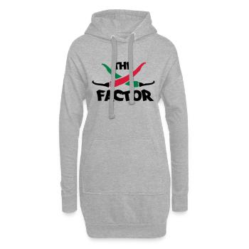 The chilli factor - Hoodie-Kleid - Grau meliert - Vorne