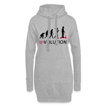 Evolution ElectroScooter eScooter ERoller - Hoodie-Kleid - Grau meliert - Vorne