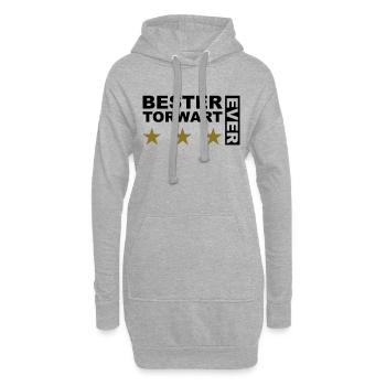 Bester Torwart - V2 - Hoodie-Kleid - Grau meliert - Vorne