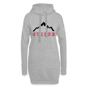 Mount Blanc - Suisse - Hoodie-Kleid - Grau meliert - Vorne