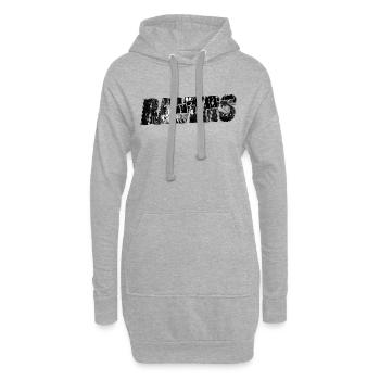 Ravers N4B - Sweat-shirt à capuche long Femme - gris chiné - Devant