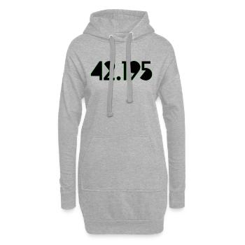 42 195 K - Hoodie-Kleid - Grau meliert - Vorne