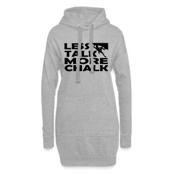 Bouldern Klettern Climbing - Hoodie-Kleid - Grau meliert - Vorne