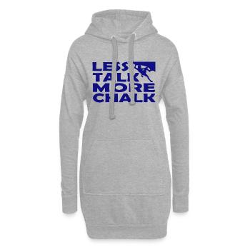 Bouldern Klettern Climbing - Hoodie-Kleid - Grau meliert - Vorne