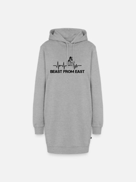 Schweisser - Hoodie-Kleid - Grau meliert