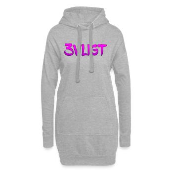 sms chat sprache befestigungen englisch drei 3 drei - Hoodie-Kleid - Grau meliert - Vorne
