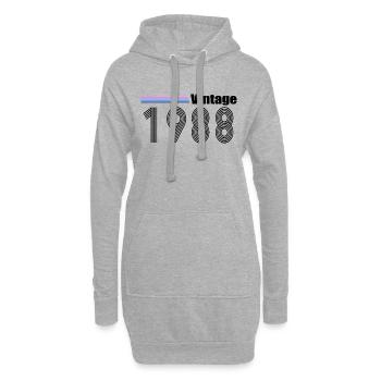 1988 - Hoodie-Kleid - Grau meliert - Vorne