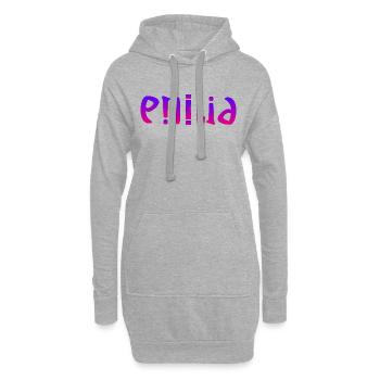 Emilia - Hoodie-Kleid - Grau meliert - Vorne