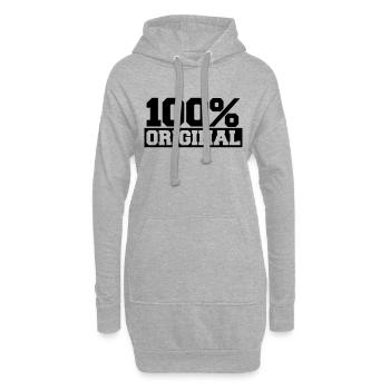 100 Percent Original - Sweat-shirt à capuche long Femme - gris chiné - Devant