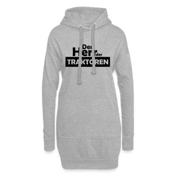 der herr der traktoren - Hoodie-Kleid - Grau meliert - Vorne
